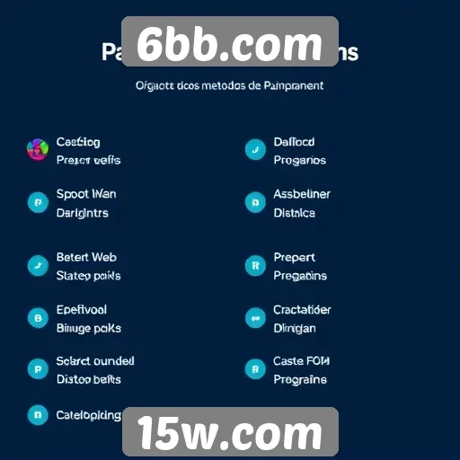 Métodos de pagamento aceitos no 6bb.com